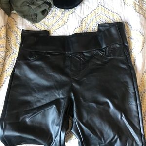 MCEDAR Black Pleather Pants